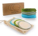 ↪ ALMOHADILLAS DE PRIMERA CALIDAD | almohadillas de limpieza Bamboo bellamente hechas a mano con bambú cultivado de forma sostenible. Naturalmente antibacteriano, antimicrobiano y resistente a los olores. Diseñado por BROU para adaptarse a cualquier hogar moderno y ecológico.