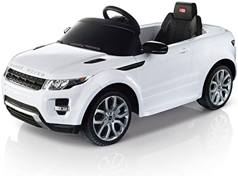 12volt Licensed Range Rover Evoque Kids Electric Ride-On Car with Parental Control (White)