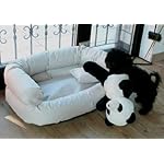 Tierlando Letto Cane Paula Divano per Cani Letto Cane 80cm Beige Crema Anti-capelli Poliestere