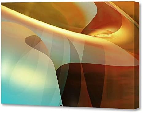 Menaul Fine Art "Orchid Limited Edition Artwork, 36 x 24, Brown/Gold/Yellow/Blue/White/Beige/Red/Rust
