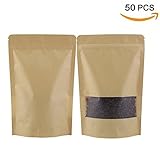 Las bolsas son ideales para empacar y exhibir productos (panadería, dulces, café, té, refrigerios y más).