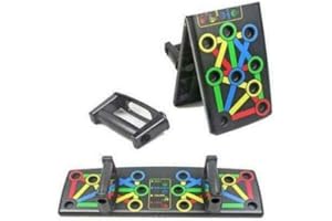 2FIT YOUR FITNESS PARTNER Foldable 14 in 1 Push Up Board System Gym Fitness Workout Exercise Stand Rack for Body Training Colour Coded Push-up Rack Multifunction Muscleboard