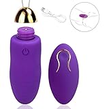 mymotto Mini 20 Frecuencias Bala Vibator ABS USB Carga Control Remoto 15m Sexo Juguetes Adultos (Púrpura)