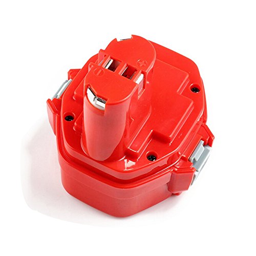 Forrat für Makita Akku 14.4V 3.0Ah NI-MH Batterie Werkzeug Ersatzakku 1420 1422 1433 1434 1435 PA14 Rot & Schwarz - 3