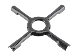 CABLEPELADO - Support pour réchaud à gaz universel en céramique 13 cm noir - Réducteur de cuisine - casseroles - cafetière - théière - anti-basculement