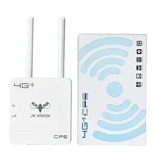 JK Vision Jio Router WiFi 4G Dongle Device, Support All sim Cards, Speed Upto 150Mbps, Support DVR, NVR, WiFi Camera (Airtel, Vodafone, Jio)