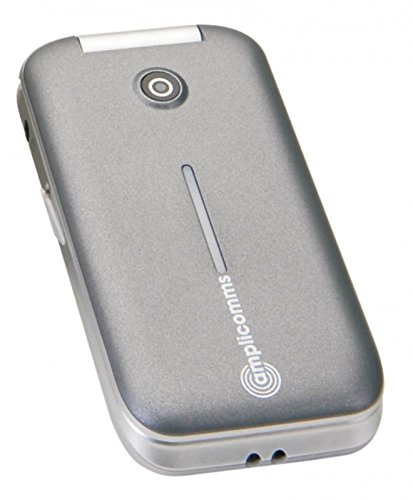 amplicomms PowerTel M7000i, Großtasten-Klapphandy mit extra großen, beleuchteten Tasten und Notruftaste, Freisprech-Funktion, silber – Bild 3
