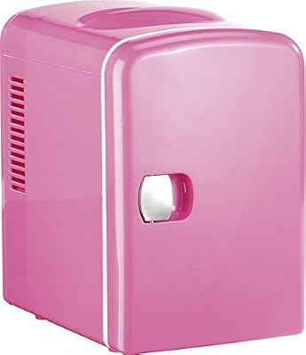 Rosenstein & Söhne Mini réfrigérateur 2 en 1 avec prise 12 / 230 V - Rose