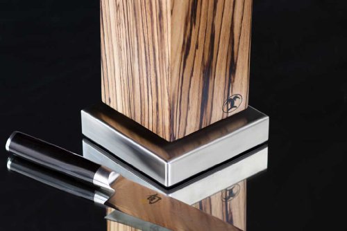 Magnet-Messerblock Blockwerk „Monolith“ Zebrano für max. 4 Stahlmesser - 3