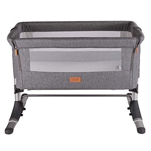 Venture Hush Bedside Crib - Anthracite Grey
