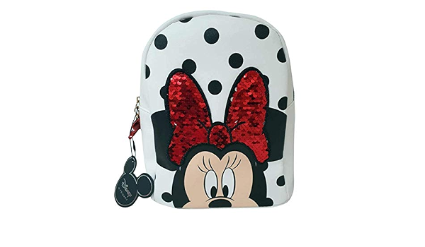 Disney Moda Donna Zaino Minni Borsa a Tracolla da Donna Primak - White- Minnie Mouse Lustrini, M : Amazon.it: Valigeria