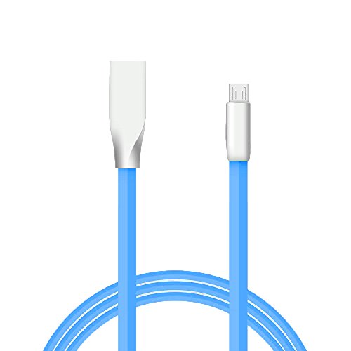 Sweet Tech Blue Micro USB High Speed Sync Charge Cable 3.3ft Heavy Duty Zinc 3D Alloy suitable for Dupad Story M7 / Dupad Story Marshall