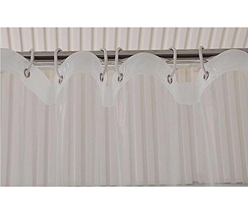 Badezimmerzubehör Hochwertiger Duschvorhang Wasserdichter Duschvorhang – Transparent Weiß ( größe : 150 wide*180 high ) - 5