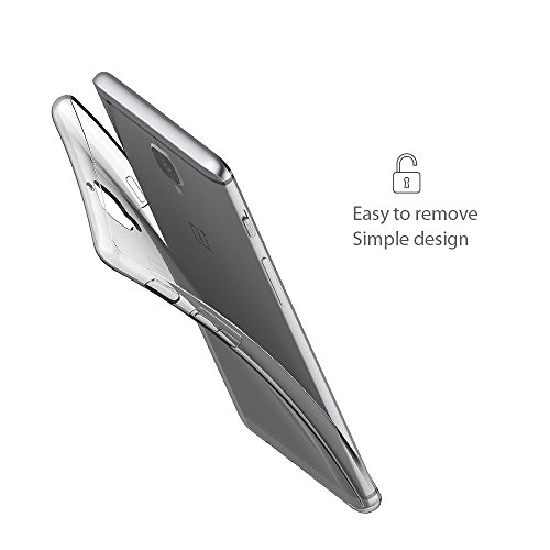 OnePlus 3 / OnePlus 3T Hülle Case, Elekin OnePlus 3 / OnePlus 3T Case Silikon Soft Transparent TPU Premium Durchsichtig Handyhülle Schutzhülle Case Backcover Bumper Slimcase für OnePlus 3 / OnePlus 3T - 6