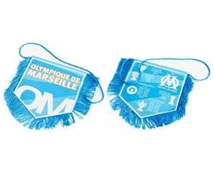 Fanion Olympique De Marseille – Blanc, Très Bon état
