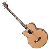 Acabado Clásico Natural Bajo Electroacústico para Zurdos de Gear4music