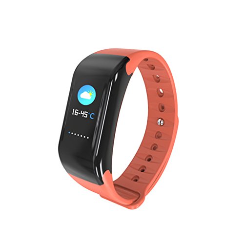 Preisvergleich Produktbild Fitness-Tracker Watch Schrittzähler Und Kalorienzähler Activity Tracker Smart Armband, Schrittzähler, Schlaf-Monitor, Entfernung. VeryfitPro Walking And Running App Für IPhone Und Android-Handys(Orange)