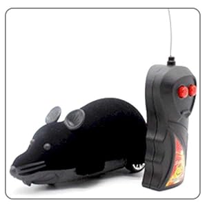 Gracioso gato perro juguetes simulación de control remoto ratón ni?os juguetes orejas al azar