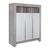 Babyzimmer Felix in akaziengrau 21 tlg. mit 3 türigem Kl. + Blossom in Weiß / Grau - 3