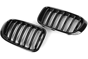 BESIDE_AUTO Calandre avant de rechange pour X3 Series F25 2015–2017 X4 Series F26 Noir brillant