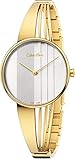 Calvin Klein Damen Analog Quarz Uhr mit Edelstahl Armband K6S2N516