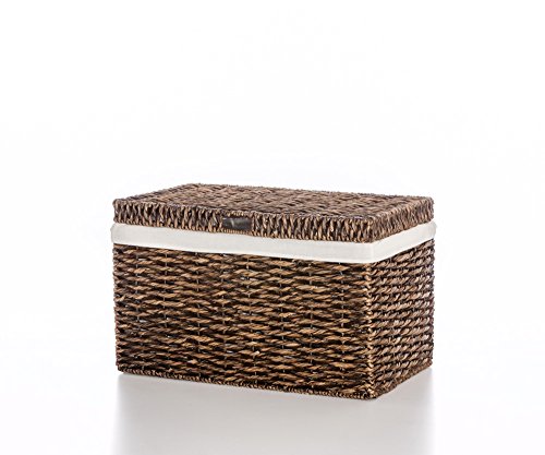 Casa Mina Truhe Wäschetruhe aus Wasserhyazinthe „Bali“ braun 70cm - 2
