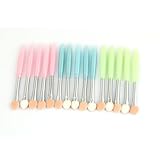 TOOGOO(R) 15 Pcs Plastic Handle Eye Eyeshadow Sponge Brushes Applicators