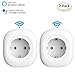 Produktbild WIFI Smart EU Stecker, [Neues Upgrade] Amazon Alexa Smart Home Power Sprachsteuerbuchse mit USB Port Ausgang(2pcs)