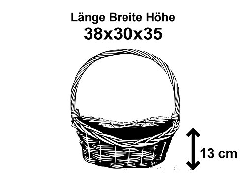 Geschenkkorb, Weidenkorb, Präsentkorb,mittel, 38x30x34 cm - 5