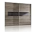 Produktbild fresh to go 690842 Schwebetürenschrank 250 x 218 x 65 cm, montana-eiche-Nachbildung / Absetzungen Glas mokka