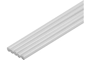 Othmro 5 Stück ABS-Kunststoff-Rundstäbe 3 mm OD, 0,5 m Länge ABS-Stangen Kunststoff Rundstange Kunststoffstangen Runde Kunststoffstange für strukturelle und architektonische Modellherstellung DIY
