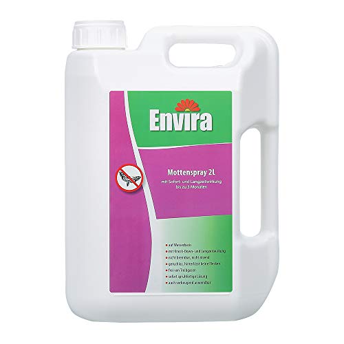 Envira Motten-Spray - Anti-Motten-Mittel Mit Langzeitwirkung - Geruchlos & Auf Wasserbasis - 2 Liter