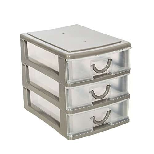 4er Set Schubladenbox Aufbewahrungsboxen in 4 tollen Farben Ideal für Büro, Küche & Werkstatt - 5