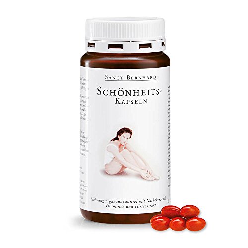 Schönheits-Kapseln mit Nachtkerzenöl, Vitaminen und Hirseextrakt 200 Kapseln