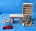 Produktbild Arbeitszimmer naturfarben zum Selbstgestalten Puppenhausmöbel Miniatur 1:12