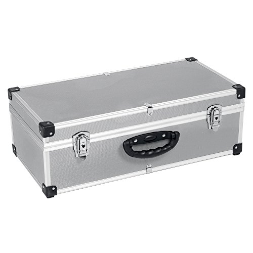 DJ CD-Koffer Alukoffer für 80 CDs mit Schlüssel DJ Case Box Innenraum – Neopren - 3