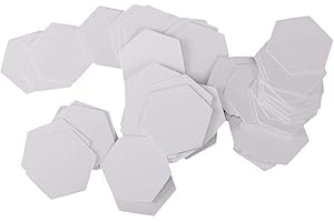 Uteruik Lot de 100 pochoirs hexagonaux pour piquage en papier 26 mm