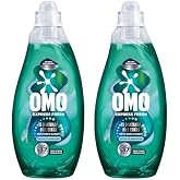 OMO Express Fresh Anti-Foul Odor White and Colored Liquid Laundry Detergent, 1480 ml 2 pack