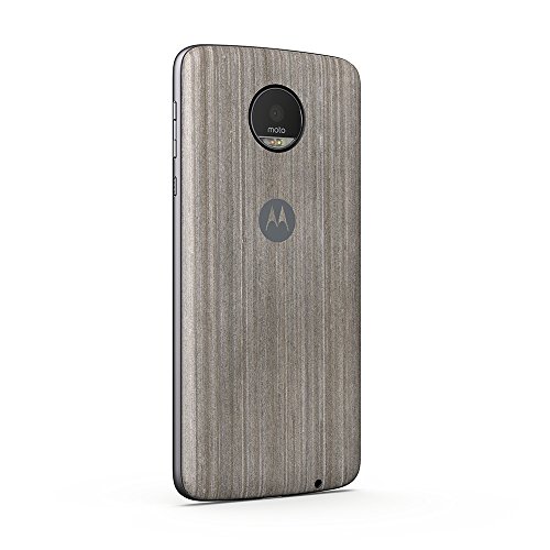 2020 ASMCAPSLOKEU Moto Mod- Funda móvil Style Shell, Color Roble Plata