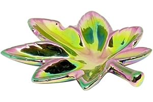 LGZ Legalize - Cenicero de hoja arcoiris - Cenicero original liviano - Cenicero vintage - Tamaño 135 x 150 x 25mm