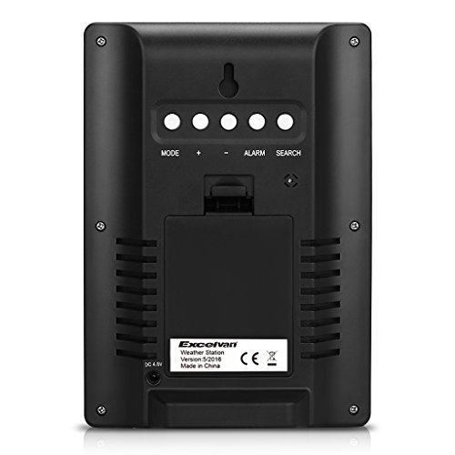 Excelvan Wireless Wetterstation Thermometer Hygrometer Indoor & Outdoor Funkwetterstationen mit vorhersage Temperatur Luftfeuchtigkeit Außensensor - 6