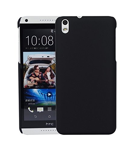 Gioiabazar Ultra Thin Rubberized Matte Hard Case Back Cover for HTC Desire 816 Black