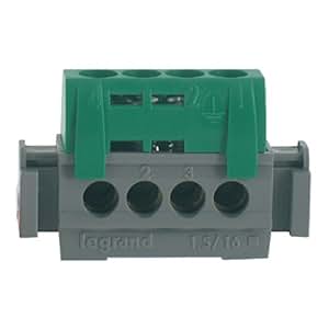 Morsettiera Legrand 8 Vie Nero - Per Cavi 1,5-16mm, Per Quadri Elettrici