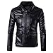 Produktbild R-Cors Herbst Winter Lederjacke Herren Motorrad Ledermantel Männer Wunderschön Guter Glanz Herrenjacke Kunstlederjacke Übergangsjacke Kurz Zipper Top Outwear Bluse