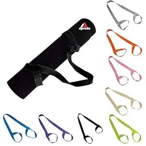 APRODO Carry Strap for Yoga Mat & Foam Roller, Extra Long and Thick, Use Also Yoga Stretching Exercises, Free Size (Only Carry Strap)