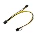Produktbild Dandeliondeme Zuleitungskabel, 6-polig auf 2 PCIe 8(6+2) Pin Motherboard Grafikkarte Splitter Power Extension Cable