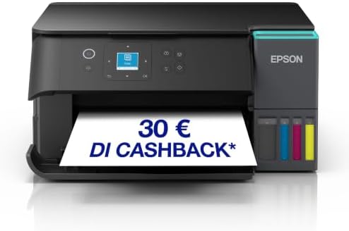 Epson EcoTank ET-2955 Stampante con Serbatoi D’inchiostro | Stampa a Casa Alti Volumi | Wi-Fi | A4 | Stampa, Copia, Scansione | Display LCD 3.7 cm | Stampa Fronte/Retro | 3 Anni D'Inchiostro Inclusi