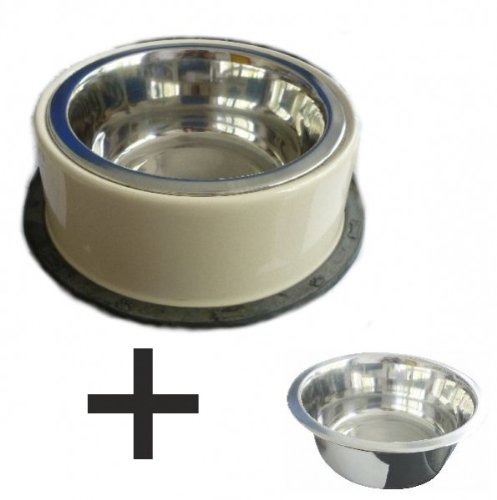 Preisvergleich Produktbild Futternapf Hundenapf Katzennapf Edelstahl auswechselbar