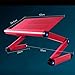 Produktbild GAOLILI Laptop-Computer-Tisch mit einfachem Falten Aluminium Dairie Lazy Kleine Schreibtisch Schreibtisch Schreibtisch Aluminium-Legierung Hitze-Dissipation viel Winkel Falten Verwendung bequem und leicht ( Farbe : Schwarz )