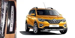 Auto World Side Door Cladding/Molding For TRIBER set of 4 (Black with Silver Alpha Latters)